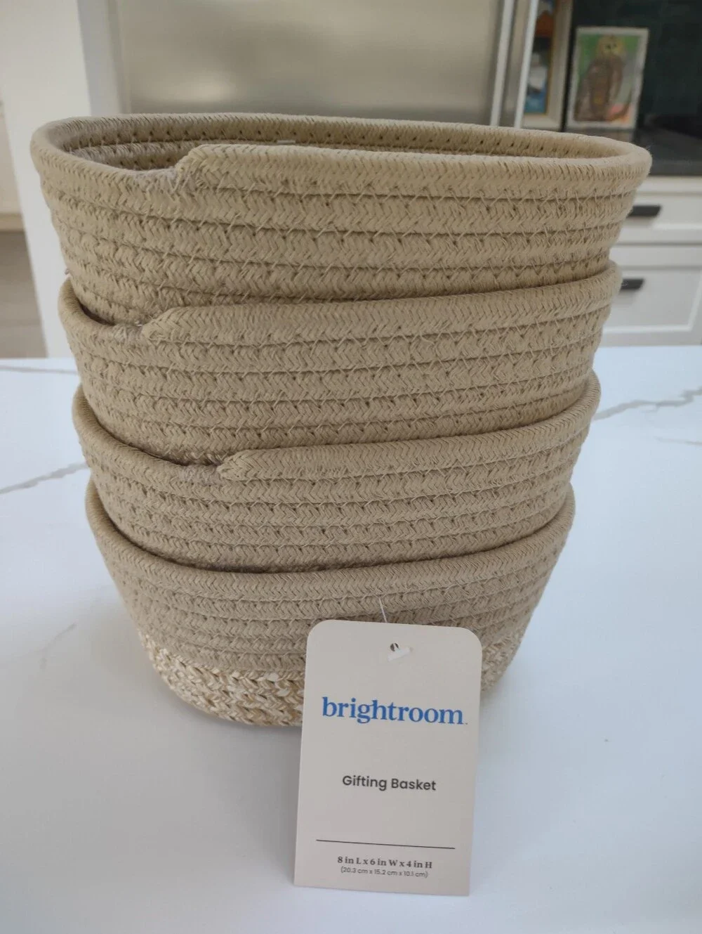 Woven Storage Baskets Set of 4 from  Target-Natural Color New With Tags